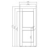 T36-ADA Full Height Security Gate (Aluminum and Glass Door) - Image 2
