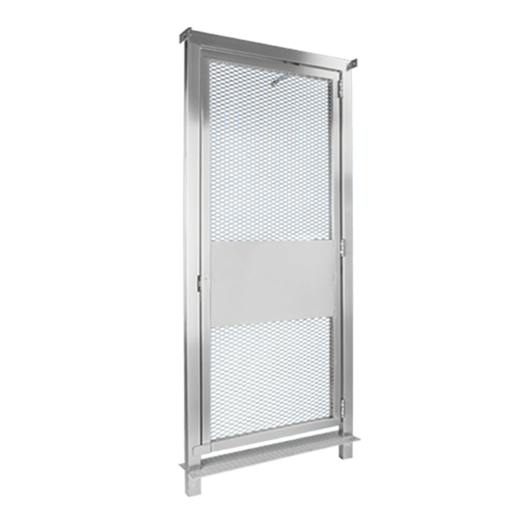 HS336-ADA-MS / HS348-ADA-MS Full Height Steel Gate with Security
