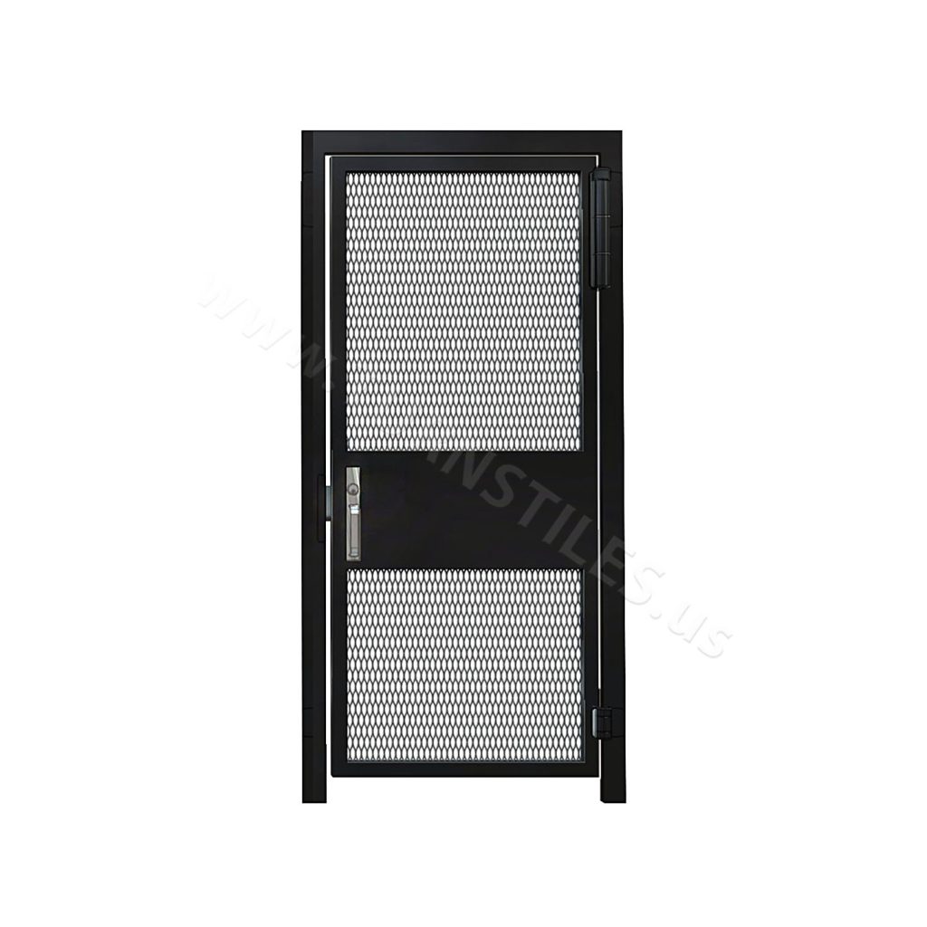HS336ADAMS / HS348ADAMS Full Height Steel Gate with Security Mesh TURNSTILES.us