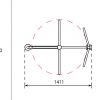 Supermarket Waist High Helicopter Turnstile - Image 4