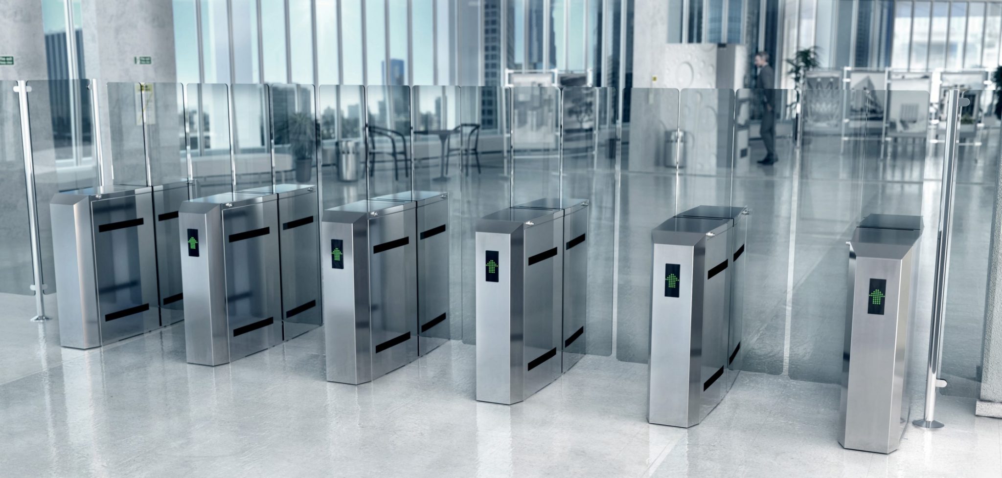 GT Series High Glass Optical Speed Gate - TURNSTILES.us