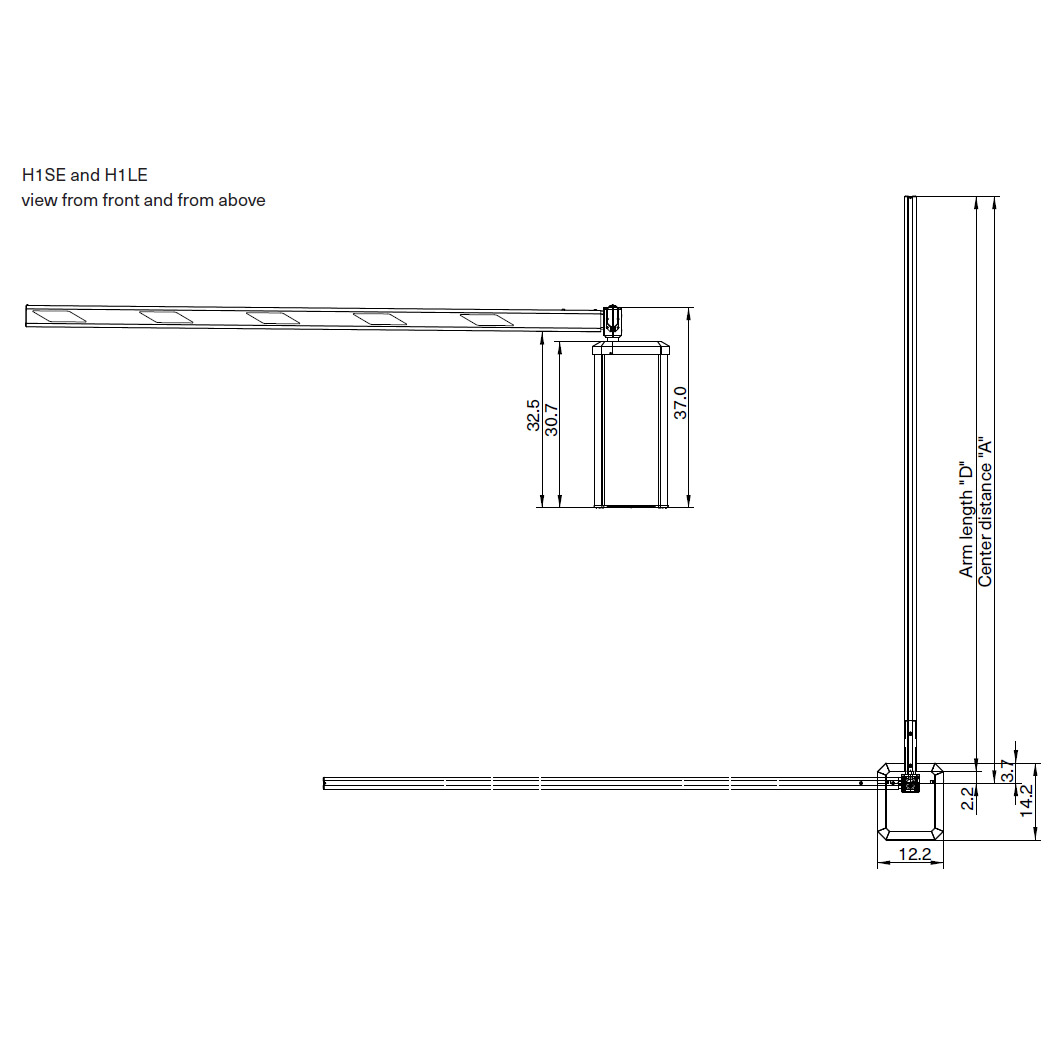 Traffic H1 Horizontal Barrier - TURNSTILES.us