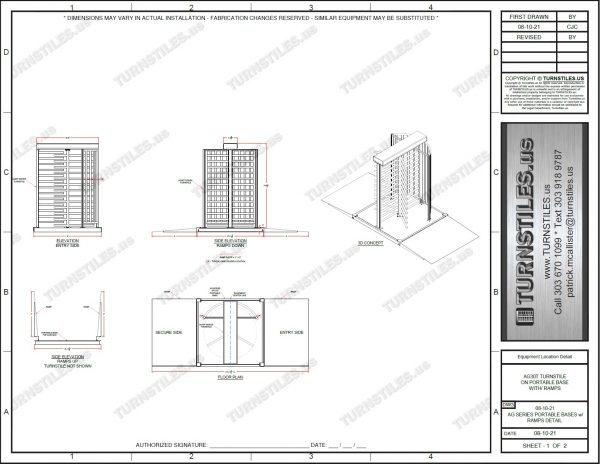 Portable Single Turnstiles with Ramps (2 Available) - Used Turnstiles - Image 12