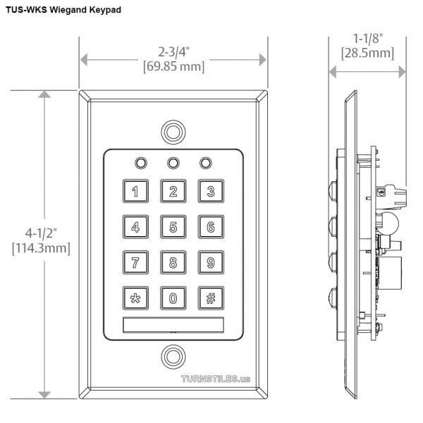 TUS-WKS Weigand Keypad System - Image 3