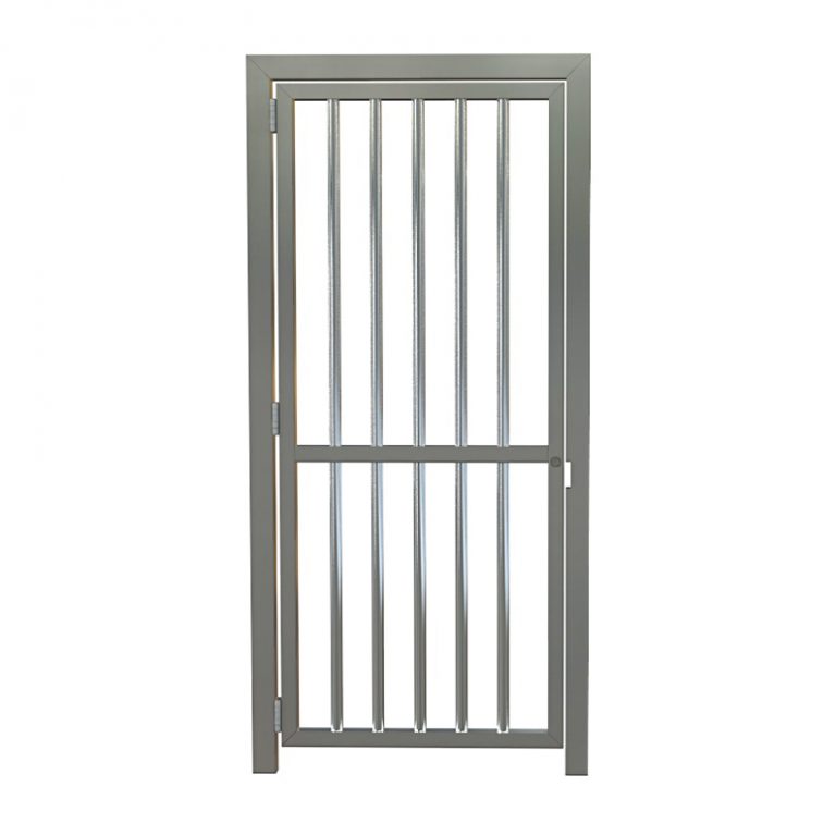 HS336ADA / HS348ADA Full Height Steel Gate with Vertical Bars TURNSTILES.us