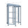 AG-30-T-LX Full Height Single Turnstile with Lexan - Image 2