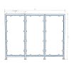 Clear Polycarbonate Partition Panels with Square Frame - Image 2