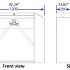 TPW-311BS Semi-Automatic Bridge Style Tripod Turnstile - Image 5