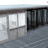 EntraBOX HSE1826 High Security Entrance with Turnstiles, Gate and Canopy Guard Shack (2-Turnstiles, 1-Gate, 8x10 Guard Shack, 18x26 Enclosed Glass Canopy) - Image 3