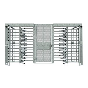 CA4 Full Height Single Turnstile and ADA Gate Combo, Galvanized (2 Turnstiles, 1 Gate)