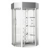 TRITON Full Height Turnstile with Octagonal Glass