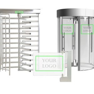 Custom Frosted Glass-Style Logos and Text