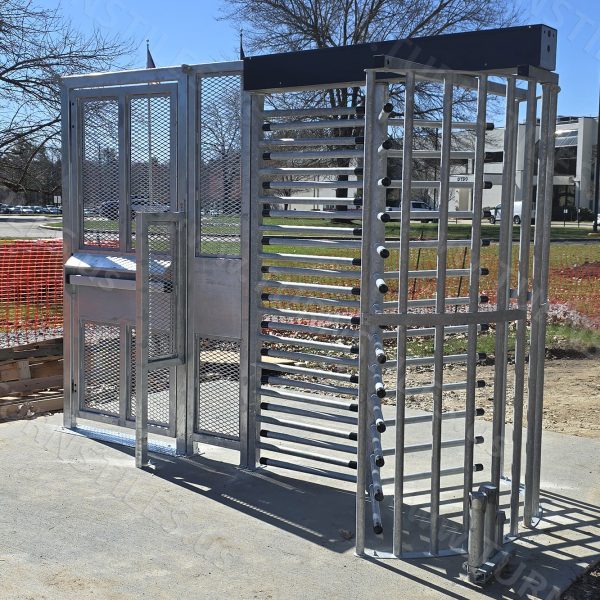 CA4 Full Height Single Turnstile and ADA Gate Combo, Galvanized (2 Turnstiles, 1 Gate) - Image 7