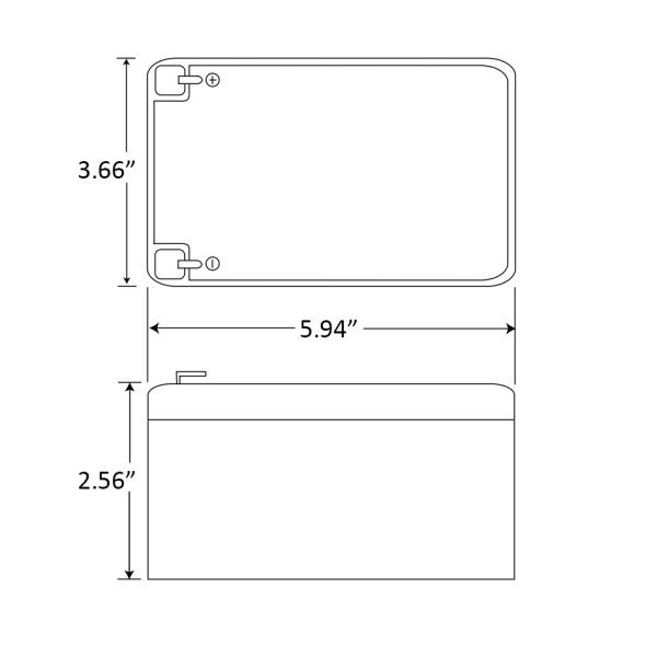 B126 Rechargeable Security Device Battery - Image 2