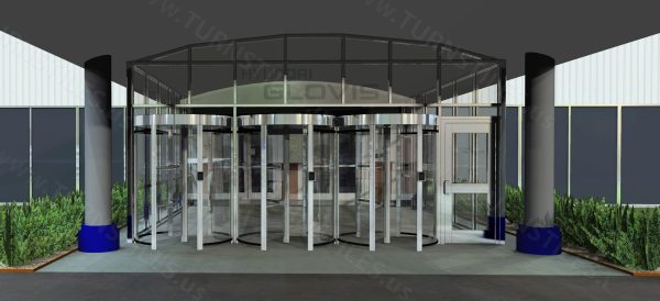 P60 Aluminum and Lexan Full Height Turnstile - Image 20