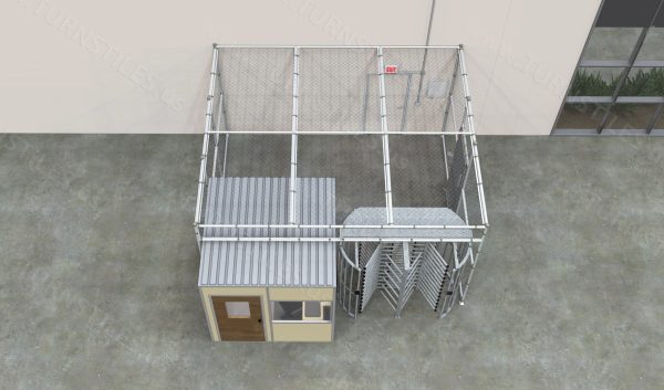 EntraBOX Turnstile and Gate Fence Enclosure - Image 10