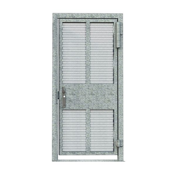 HS336-ADA-MS / HS348-ADA-MS Full Height Steel Gate with Security Mesh - Image 6