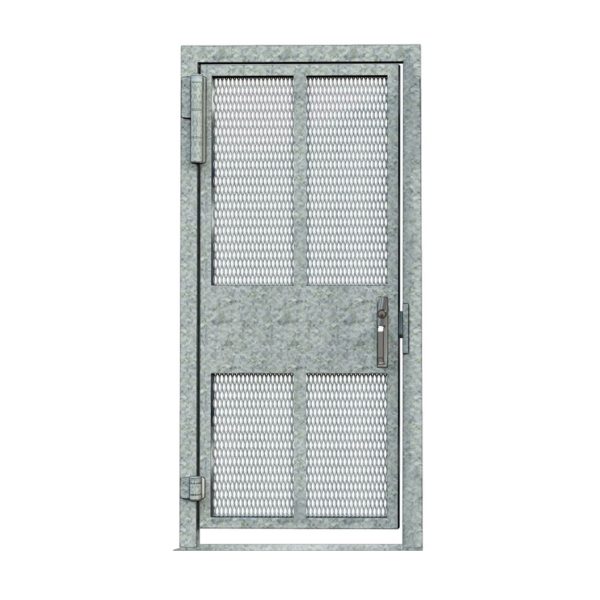 HS336-ADA-MS / HS348-ADA-MS Full Height Steel Gate with Security Mesh - Image 5