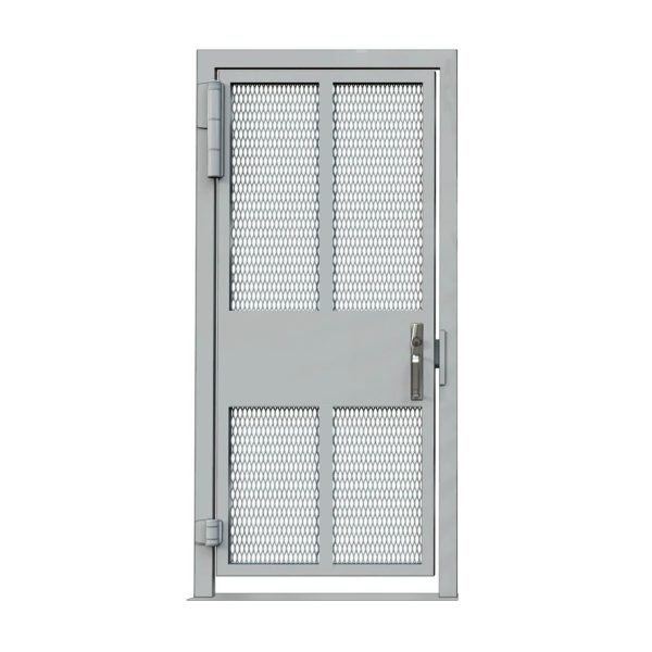 HS336-ADA-MS / HS348-ADA-MS Full Height Steel Gate with Security Mesh - Image 4