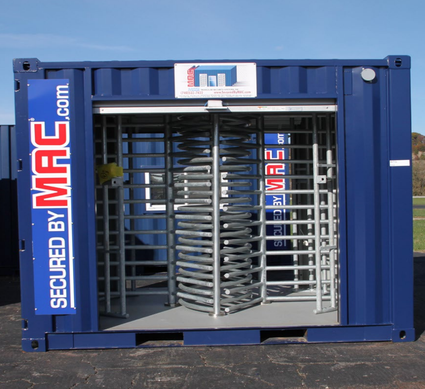 Used MAC-2T (M2TX) Container with Tandem Full Height Turnstile & Rolldown Doors - Image 10