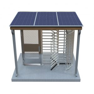 www.TURNSTILES.us-Solar-Powered-Turnstile-ADA-Gate-Canopy