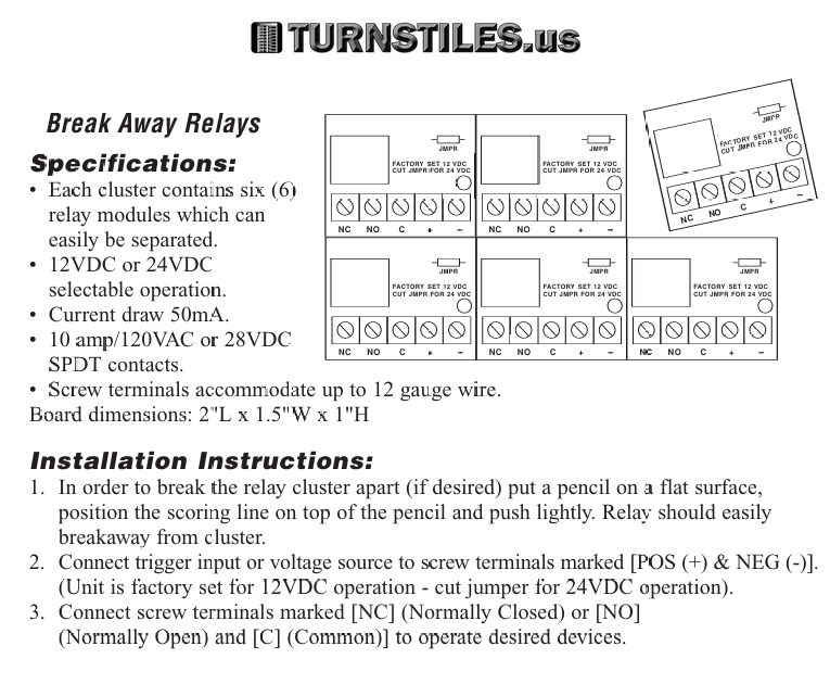EPB Emergency Push Button Turnstile Release Kit - Image 5