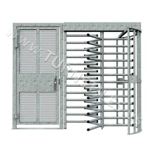 CA1 Full Height Single Turnstile and ADA Gate Combo, Galvanized