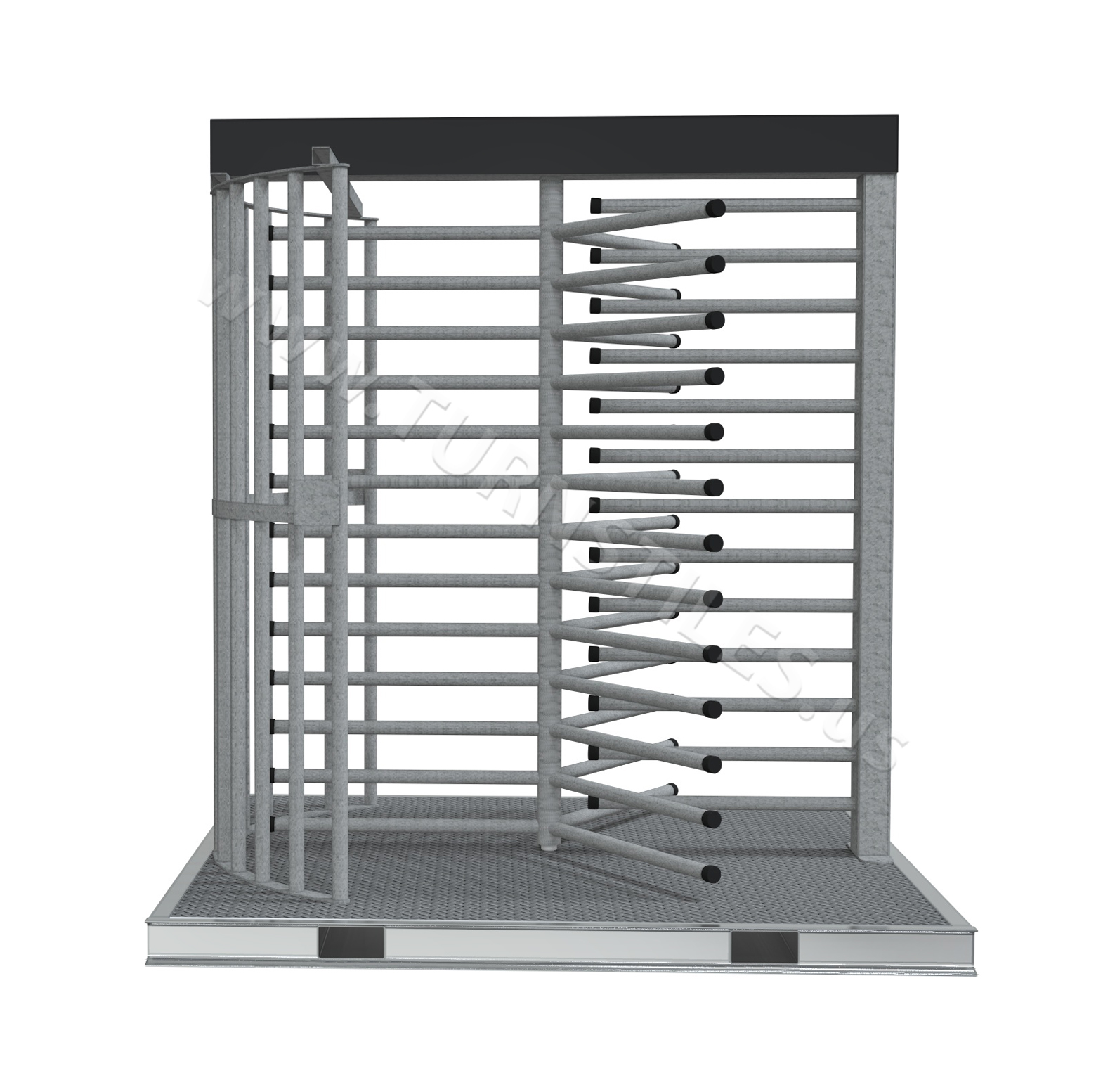 HS439-S-BASE Portable Single Turnstile with Extra-Wide 39" Passage
