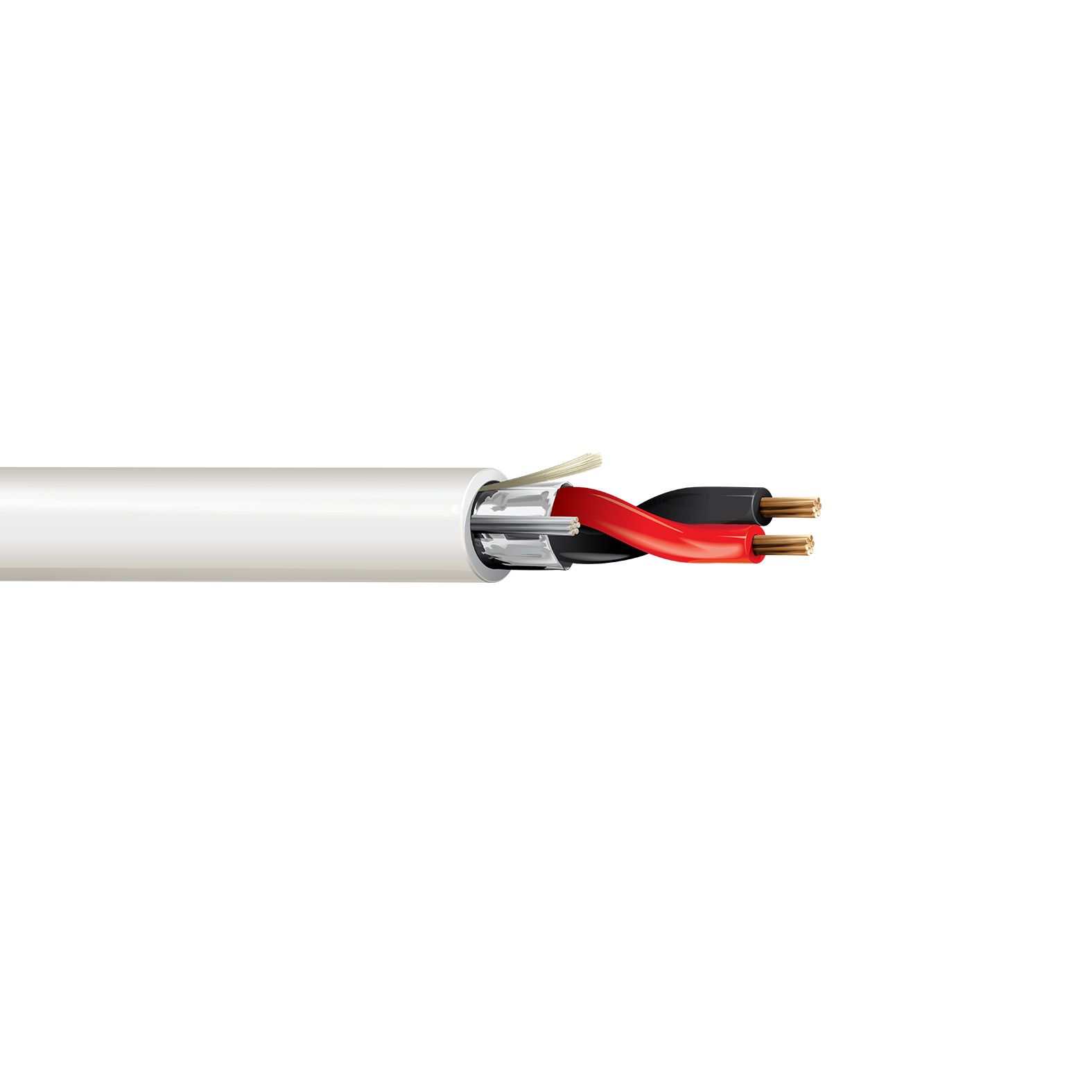 18 AWG 2 Conductor Shielded Plenum Cable