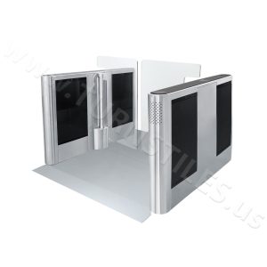 dGate UW Optical Turnstile - One Lane with Platform - Used Turnstiles